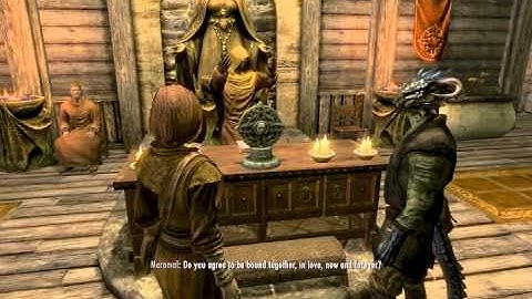 Skyrim wedding: Scouts-Many-Marshes