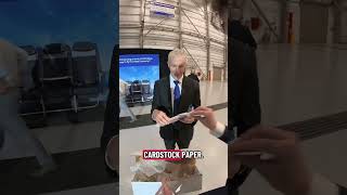 I gave a paper airplane A321XLR to United CEO Scott Kirby!