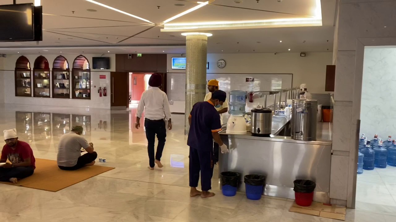 Dubai Gurudwara Langar Hall - YouTube