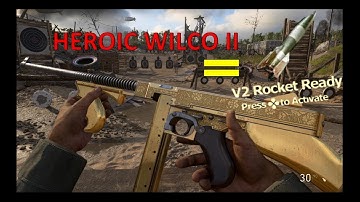 COD WWII WILCO II HEROIC V2 ROCKET ON FLAK TOWER!!