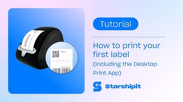 How to print your first label (Including desktop print app)