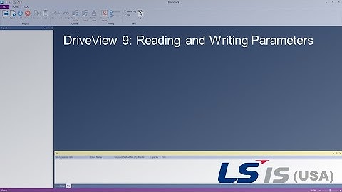 LS ELECTRIC America - DriveView 9: Parameters