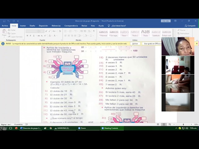 27/08/2020. dirección de grupo-tercero-semana 27