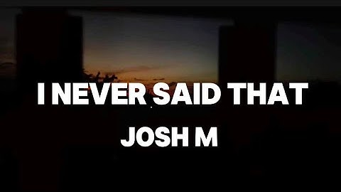 Thumbnail of I Never Said That - Josh M | You hold my hands and my feet That it is I myself Handle me and seek…