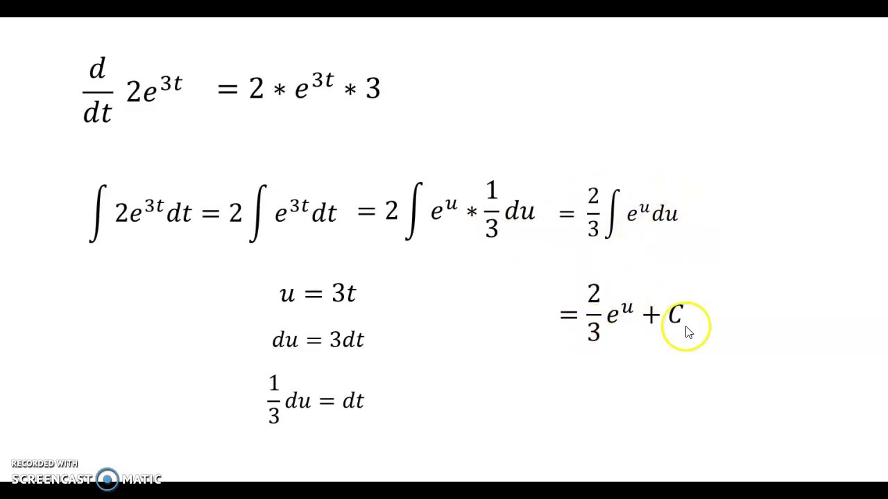 Integration with exponential functions YouTube