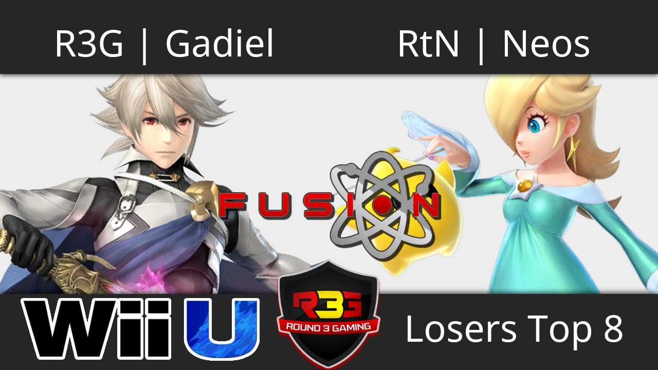 Fusion 4 - R3G | Gadiel (Corrin) vs RtN | Neos (Rosaluma) - Smash 4 Losers Top 8