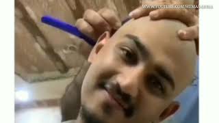 Head Shave in Men Saloon after Umrah at Makkah / Head Shave requested video / Ganja krna / Tind