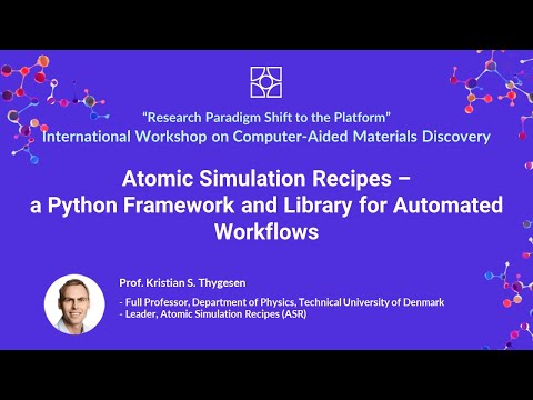 Atomic Simulation Recipes: