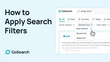 How to Apply Search Filters within GoSearch Enterprise Search Engine