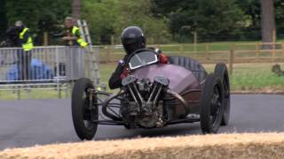 Charlie Martin in the Morgan RIP Special at the 2015 Chateau Impney Hill Climb