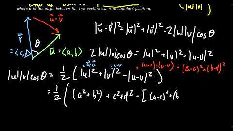 The Angle Between Two Vectors and Perpendicular Vectors