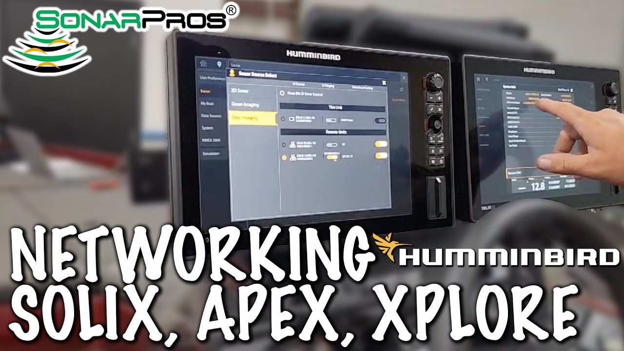 Hummingbird Software System Networking Humminbird SOLIX units with new SOFTWARE - YouTube