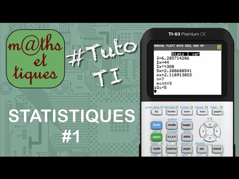STAT: Display statistical characteristics (1) - TI Tutorial