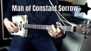 Man of Constant Sorrow Chords -  Cigar Box Guitar Blues. chords