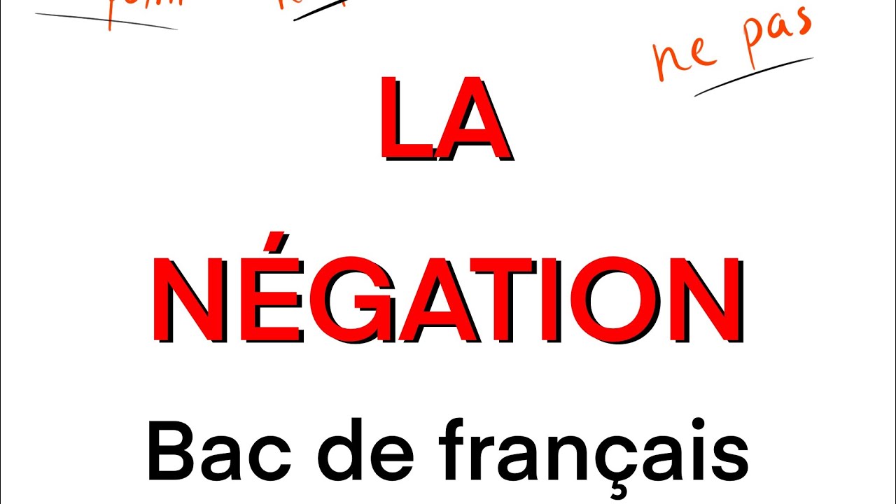 La NÉGATION : Bac de français, question de grammaire - YouTube
