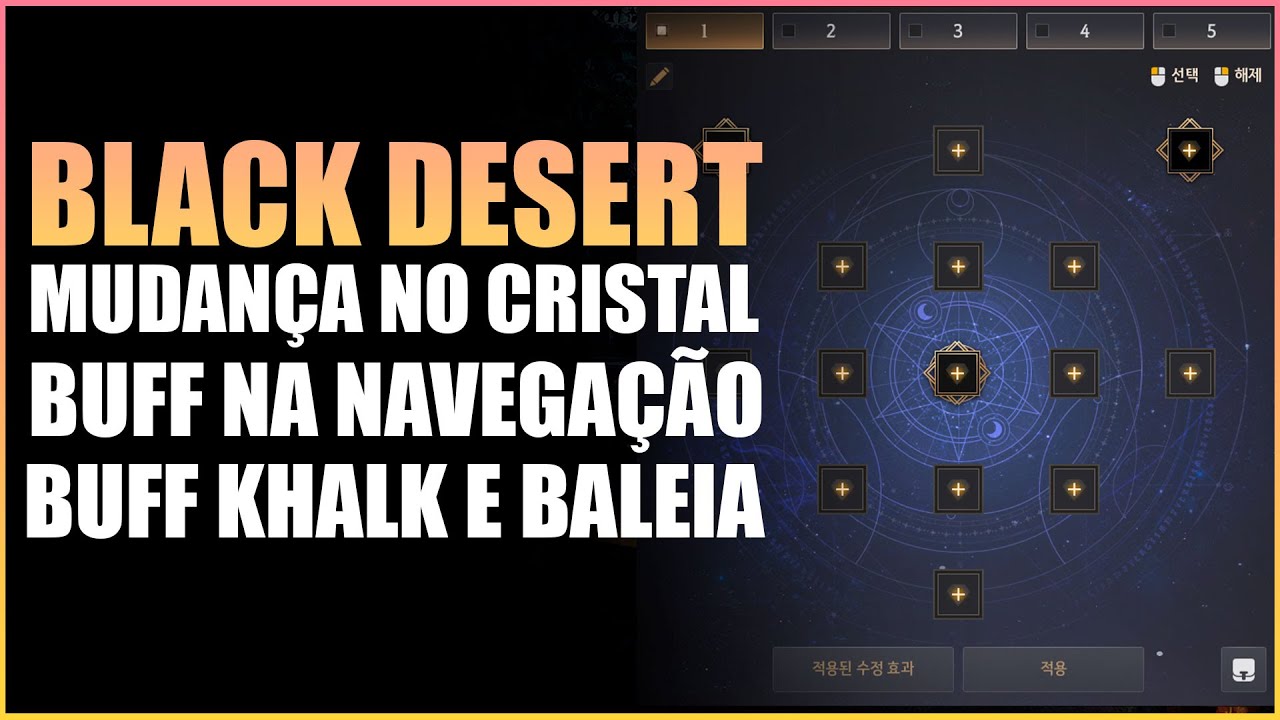 Black Desert LAB Mudan a Nos Cristais Buff No Khalk E Baleia E 