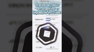  Robux Prices In Argentina How Much Do Robux Cost In Argentina  Taxes Included