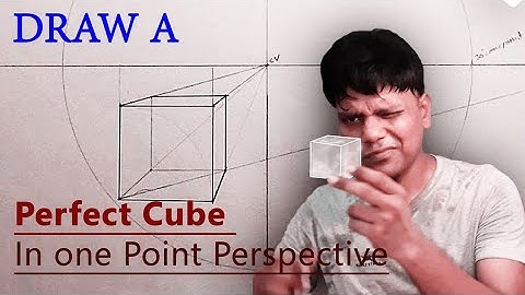 How To Draw A Perfect Cube In One Point Perspective.