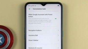 How to hold down the Power button to wake up Google Assistant on OPPO A31 Android 9
