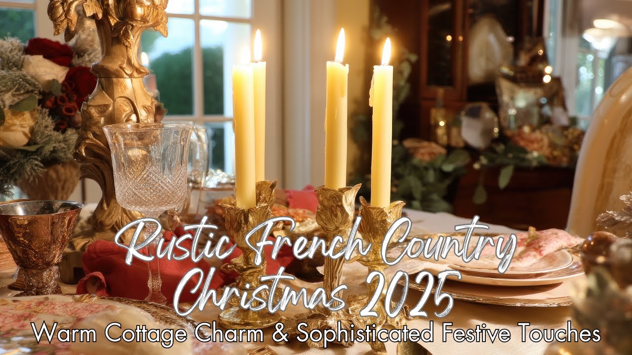 Rustic French Country Christmas 2025 | Warm Cottage Charm & Sophisticated Festive Touches