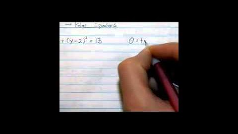 Pre-Calculus 6.4 - Polar Coordinates