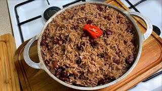 HOW TO MAKE RICE AND PEAS || CARIBBEAN RICE AND PEAS || TERRIANN’S KITCHEN