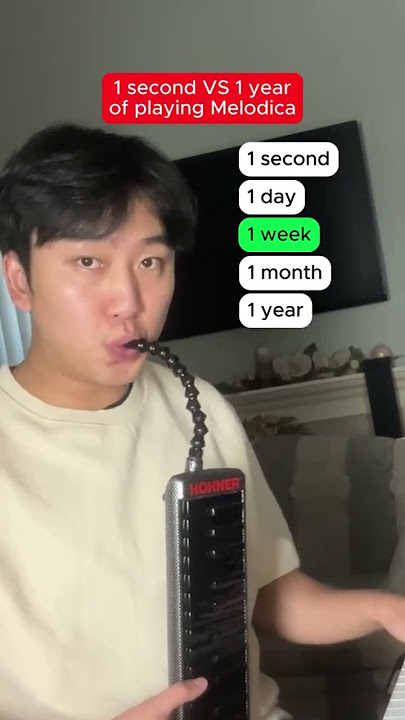 1 second VS 1 year playing Melodica #melodica #melodicatiktok #melodicacover #melodicafm