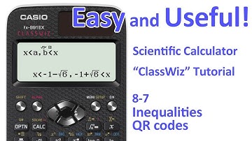 ClassWiz Calculator Tutorial - Pre-Calculus 8-7 Inequalities QR codes