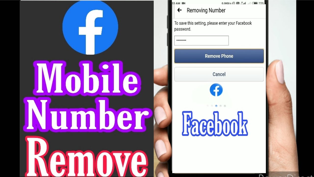 How to Remove Phone Number From Facebook - YouTube