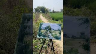 Nature’s Pathway — Painted Under the Open Sky #watercolorpainting #art #painting