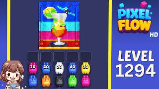 Pixel Flow Level 1294 Solution Walkthrough