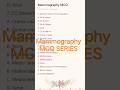 Mammography MCQ series part-2 #creradiographerexam #cre2026 #radiographystudents