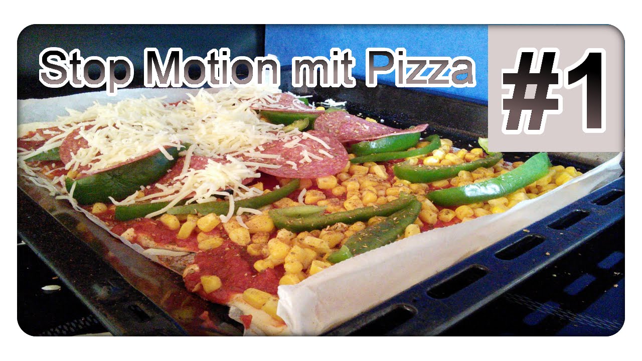Stop Motion mit Pizza | Pizza belegen!