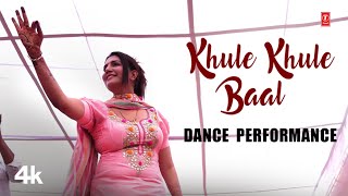 Khule Khule Baal - Sapna Choudhary Dance Performance Masoom Sharma New Haryanvi Video