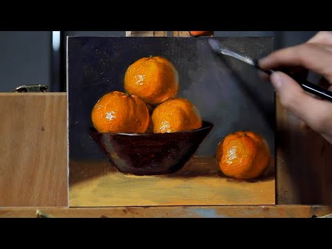 How to paint thick impasto in oil paint while keeping it realistic demo by Aleksey Vaynshteyn