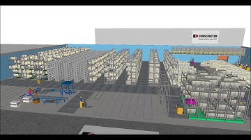 C-WIS demonstration video - 3D Design & Material handling simulation