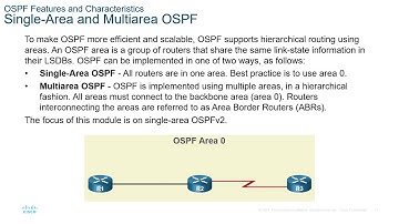 CCNA3-ENSAv7 - Lecture Module 01 - Single-Area OSPFv2 Concepts