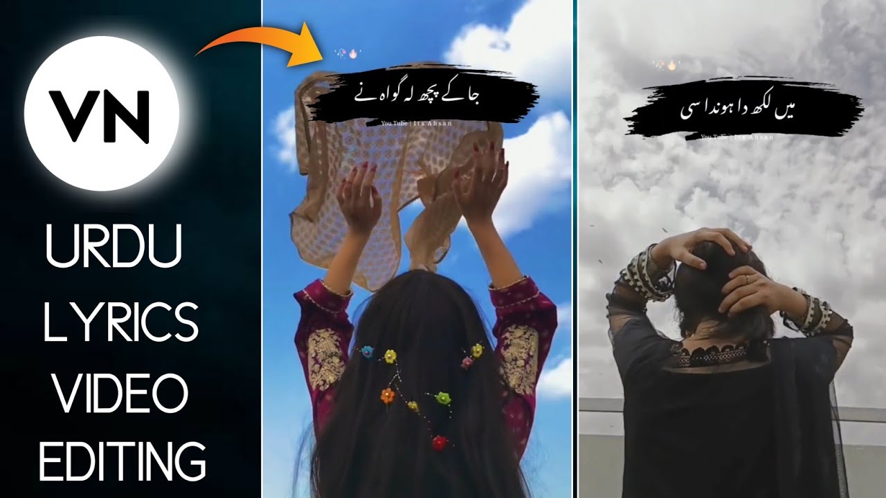 How To Make Urdu Lyrics Video in Vn App Urdu Shayari Video Editing