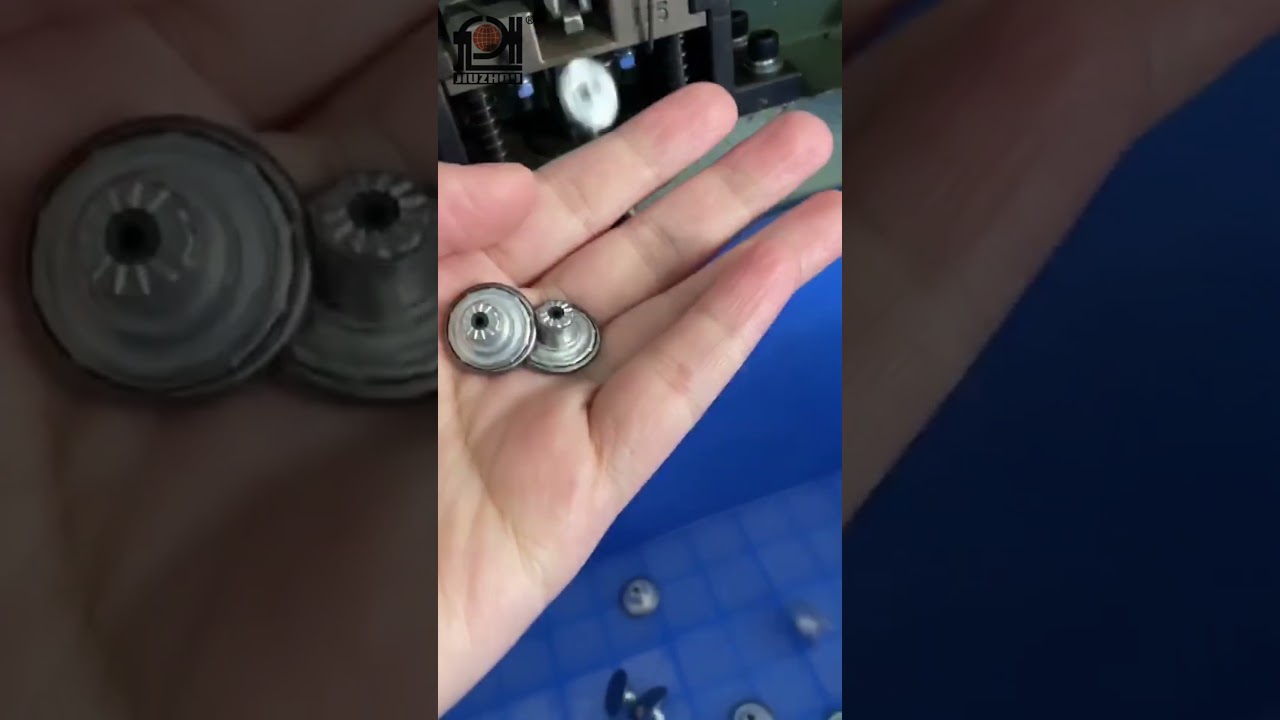 JZ 9710 Automatic Jeans Button Assembly Machine for 17mm Jeans parts