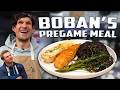 Cooking Boban His Pregame Meal (Salmon, Soup, Rice) | What's For Lunch