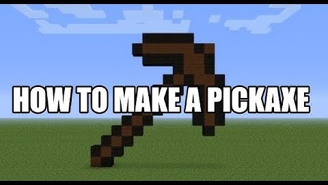 How to make a pickaxe  - Minecraft Java