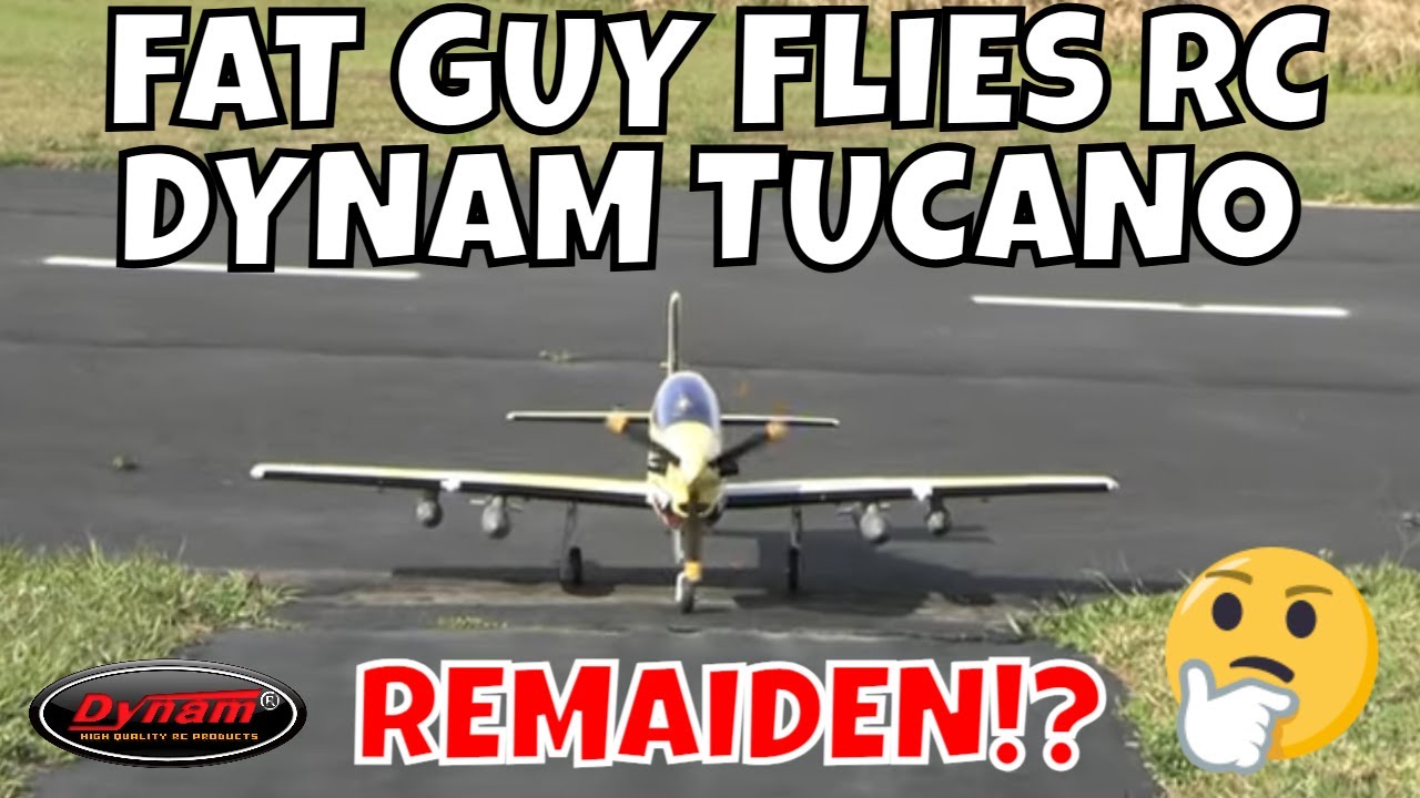 DYNAM TUCANO REMAIDEN,NEW FUSE,NEW RX,OLD PILOT by FGFRC #aviation