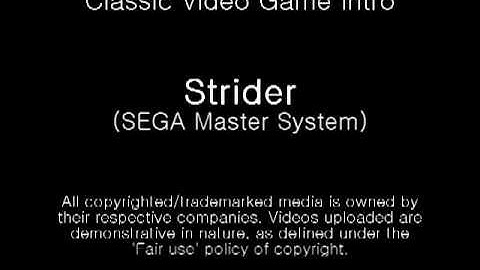 [Intro][SMS] Strider