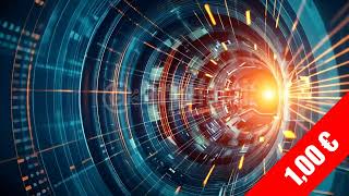 Cyber Data Vortex Rings — Abstract Analytics Tunnel Stock Video (HD)