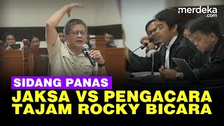 Jaksa Panik Rocky Gerung Keras Bandingkan Demokrasi Era SBY Vs Jokowi di Sidang