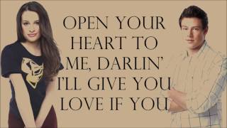 Glee 1x15 - Borderline/Open Your Heart [with lyrics]