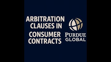 Arbitration Clauses in Consumer Contracts