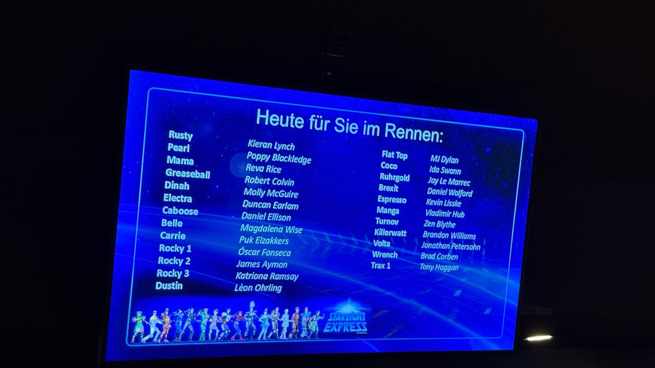 Starlight Express Megamix 31.08.2025