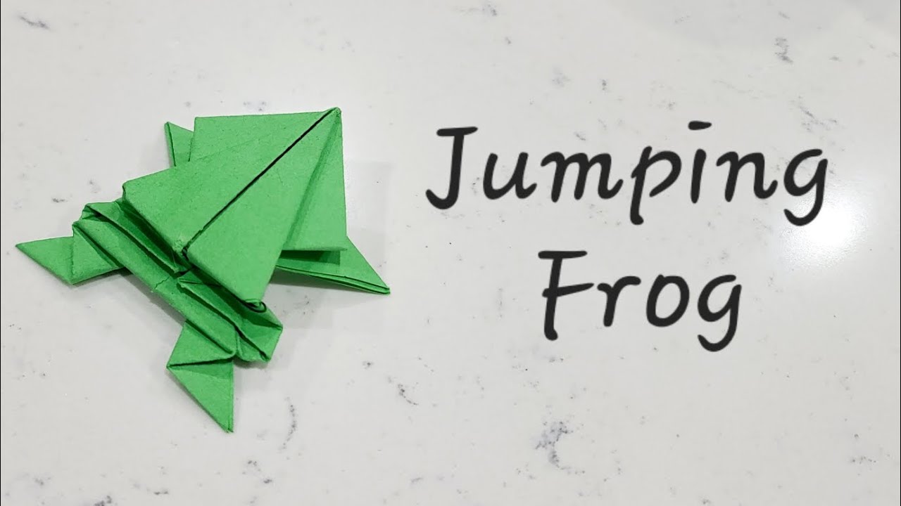 How To Make a Cute and Easy Paper Jumping Frog| Origami Frog - YouTube