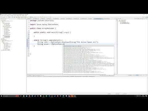 Programming in Java 1: Video 34 | Arrays as Method Types